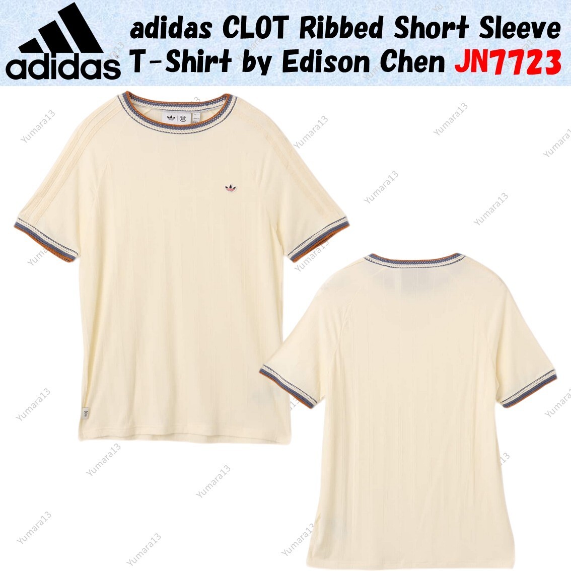 adidas CLOT Ribbed Short Sleeve T-Shirt by Edison Chen