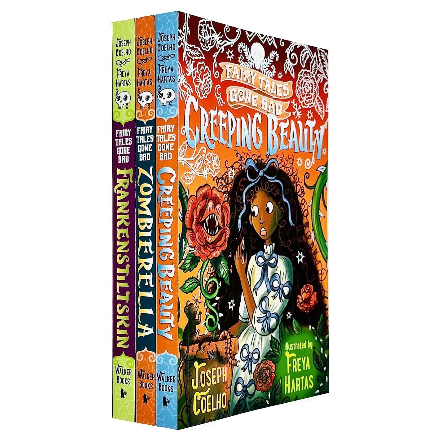 Fairy Tales Gone Bad Series 3 Books Set by Joseph Coelho Zombierella, Creeping