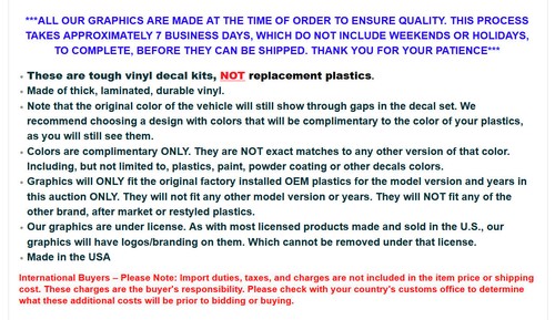 ATV Graphics Kit Quad Decal Sticker For Can-Am DS90 2007-2022 FADE O - Picture 2 of 2