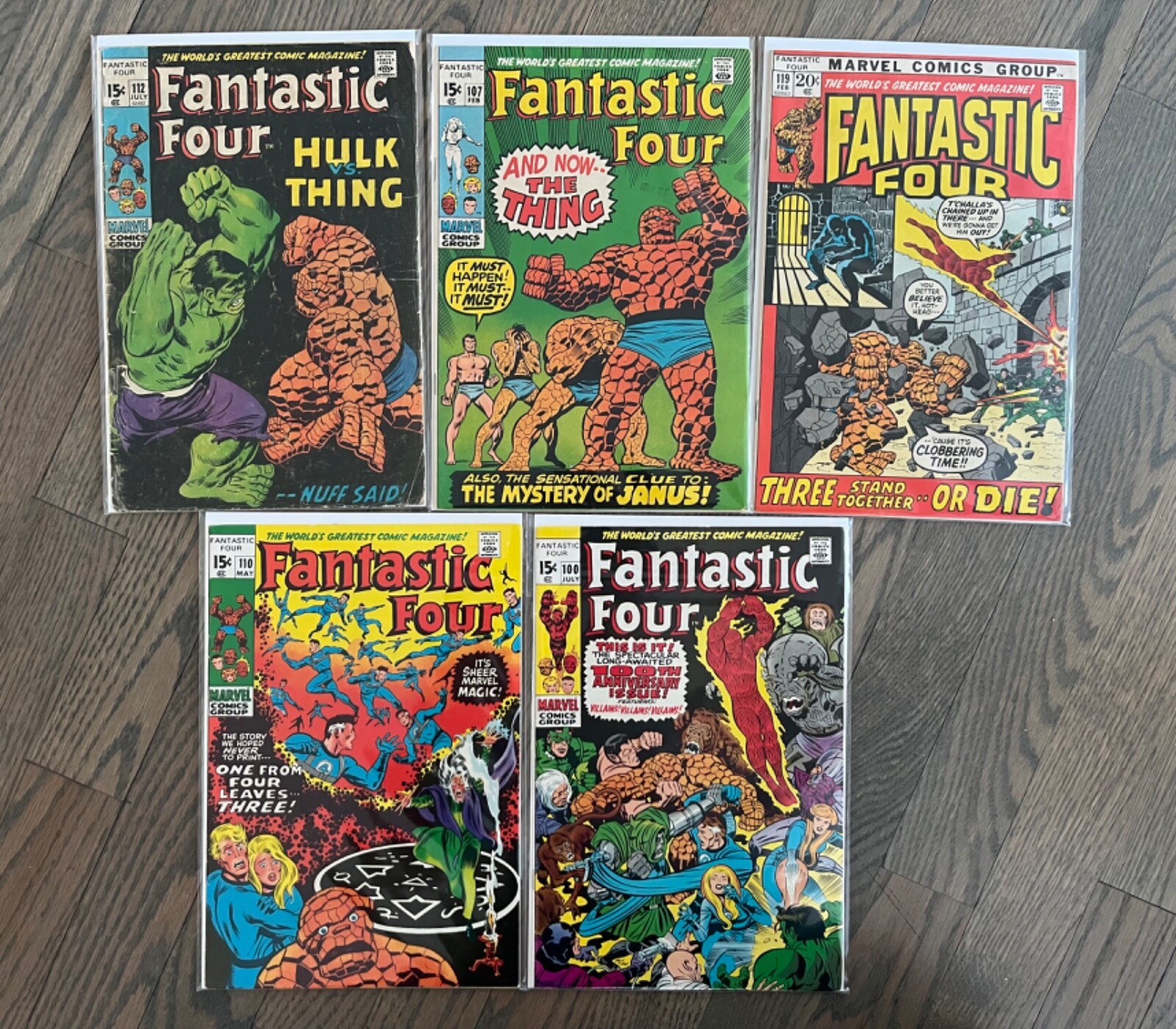 Fantastic Four 1970-1972 Marvel Comics 1st Series Issues 100-129 Choose Your Issue