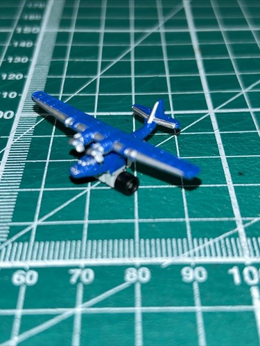 Micro Machines, Galoob, Propeller Plane, Super 20 Collection, 1990 Rare Colour - Picture 6 of 6