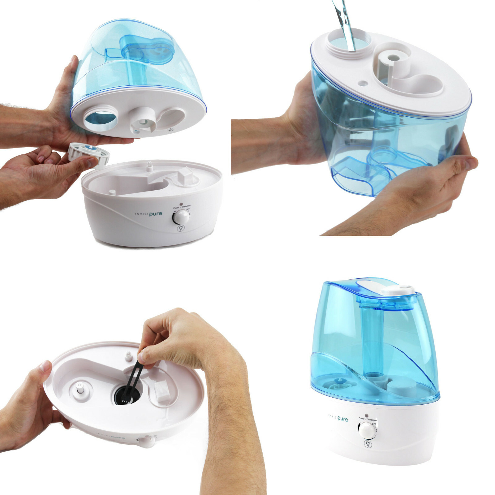 InvisiPure Wave Cool Mist Ultrasonic Humidifier - OTS-IP-2524