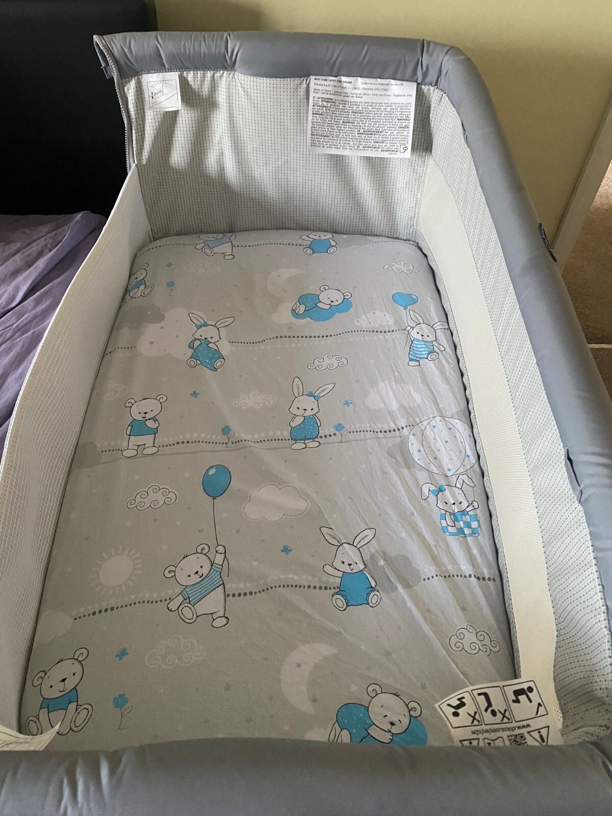 Chicco Next2me Crib Light Grey for sale online eBay