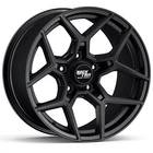 17" RockTrix RT105 17x9 -12 Black Wheel 5x5 Rim for Wrangler JK JL Gladiator JT