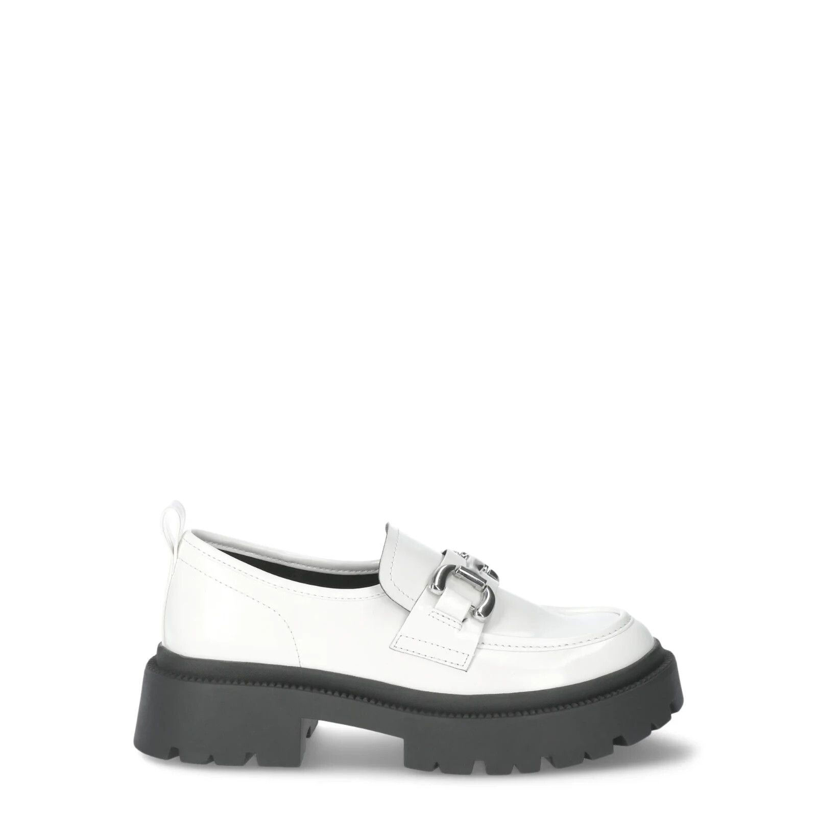 Loafers Madden NYC Women’s Platform Lug Sole Bone White Black Classic 7 7.5 8-image