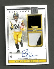 Benny Snell Jr. 2019 Panini Impeccable Elegance Rookie Helmet/Patch Auto #/75 