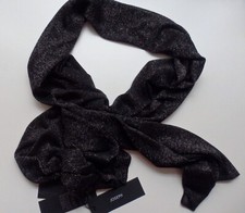 sciarpa lurex donna giuseppe. nero. taglia unica