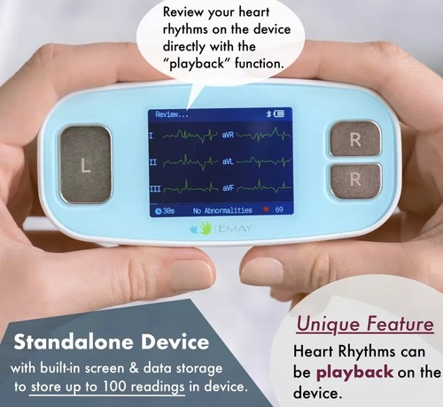 6 Leads Portable ECG Monitor Record ECG & Heart Rate in 6 Channels /OPEN BOX - 第 4/10 張圖片