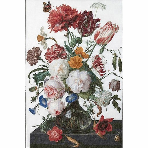 Cross-stitch kit Still life Flowers in a glass vase 785 Thea Gouverneur - Picture 7 of 10
