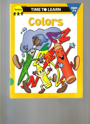TIME TO LEARN  COLORS AGES 3-5. BY ELIZABETH MCKINNON - LIKE NEW COND.