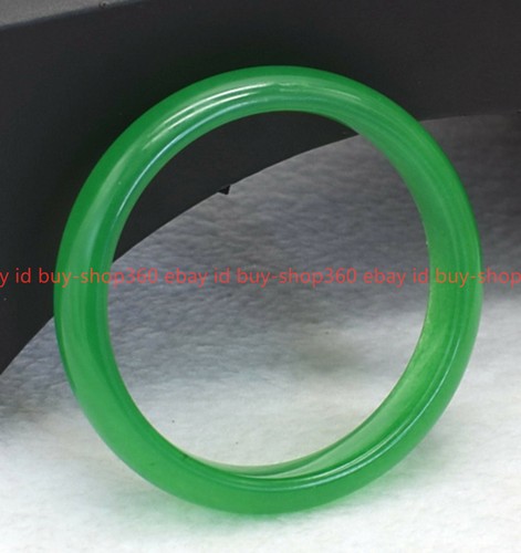Natural Green Jade Gems Bangle Bracelet 56-62mm Jewelry +Certificate - Picture 7 of 15