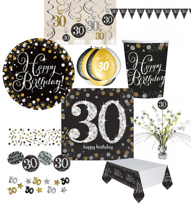 30. Geburtstag Dekoration mit Zahl 30 Deko runder Geburtstag Party Tischdeko