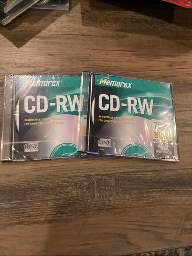 2 ct Memorex CD-RW 700 MB 80 Minute 4X Multi Speed - Picture 2 of 8