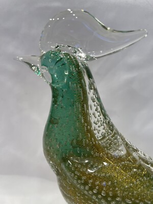 MURANO RARE VINTAGE c1950 ARCHIMEDE SEGUSO GLASS PHEASANT