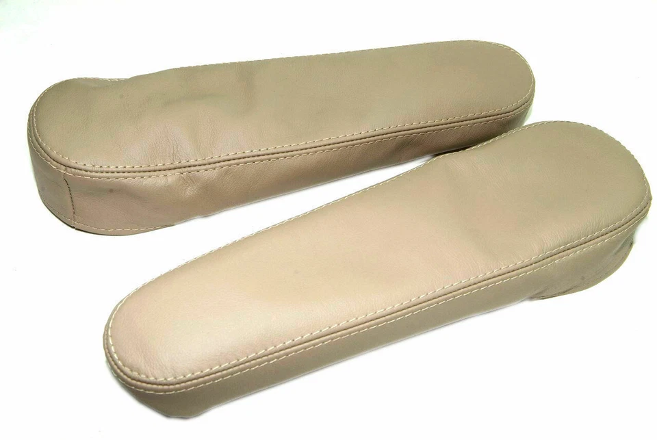 Fundas reposabrazos de asiento de cuero sintético beige para Chevrolet Uplander 05-09 Foto 3 de 4