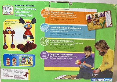 Pre Owned Sesame Street ELMO's COWBOY ADVENTURE KID K'NEX Set~TALKS! Complete - Picture 2 of 5