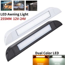 DUAL LED AWNING LIGHT 12V 24V INTERIOR EXTERIOR PORCH LAMP CARAVAN CAMPER VAN RV