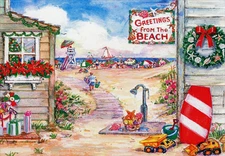 Greetings from the Beach 18 Warm Weather Boxed Christmas Cards