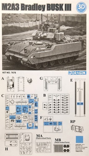 DRAGON 7678 1/72 M2A3 Bradley BUSK III w/3D Lnterior Model Kit - Picture 7 of 7