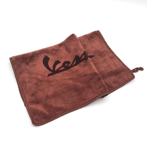 VESPA WASH TOWEL ,DUSTER WITH LOGO 30 X 30 CM IN Brown - Picture 1 of 1