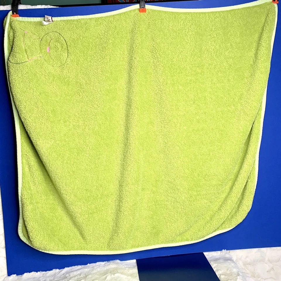 MAISON CHIC зеленый вельвет лягушка розовый милый безопасности флисовое детское одеяло 38 «x 29» - Изображение 4 из 4