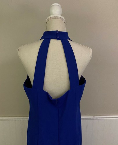 VINTAGE Blue Formal Gown Mother of the Bride Ursala of Switzerland Evening L 12 - Picture 4 of 11
