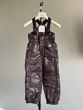 Girls Kids MONCLER Snow Bib Pants Light Purple Size 6A / 116