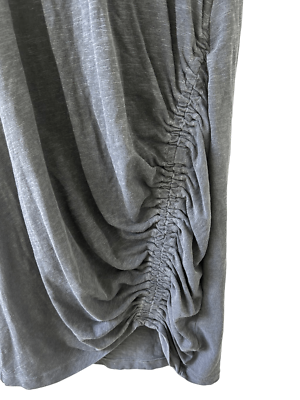 sundry ruched t shirt dress NEW Sundry Navy Tie Front Ruched Shirt Dress
