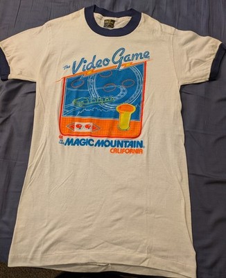 Six Flags Magic Mountain Video Game Tshirt True Vintage MEDIUM