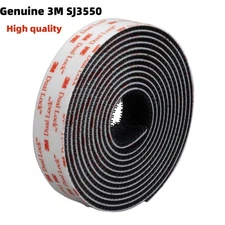 3M Dual Lock Reclosable Fasteners Heavy Duty Industrial Use Black TB3550 1" x 10