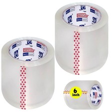 P PERFECTAPE Heavy Duty Packing Tape 2 Rolls, Clear, 6 inch x 55 Yards Spec...