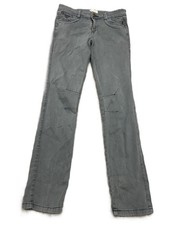 M&S Indigo women's jeans grey size 8 Medium slim W30 inside leg 26 mid rise
