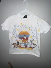 VTG 1995 Tweety Bird Looney Tunes Warner Bros T-Shirt Kids Small/ Medium