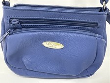 MultiSac Zippy Small Multiple Compartment Blue Crossbody Bag EC Used once