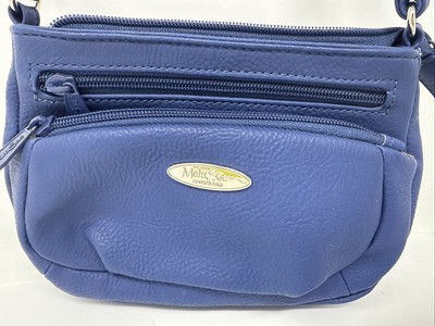 MultiSac Zippy Small Multiple Compartment Blue Crossbody Bag EC Used once