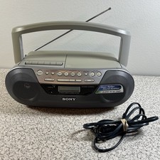 Sony CFD-S05 Boombox CD Cassette Player AM/FM Radio Mega Bass - Tested