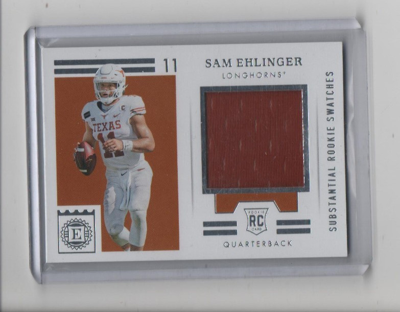 Sam Ehlinger Panini Chronicles Draft Picks Plates and Patches Full Coverage #SE Base