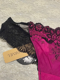 Lise Charmel Sexy Sortilege Thong Panty L Pink Black $132