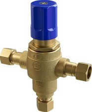 PROFLO PFMVTS38 3/8" Thermostatic Mixing Valve - Single Outlets - Brass