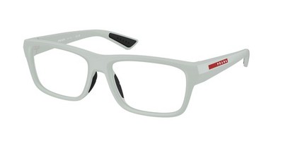 PRADA LINEA ROSSA PS 02TVF 25H1O1 Clear Grey Demo Lens 56 mm Men's Eyeglasses