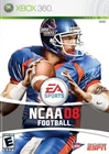 NCAA Football 08 For Xbox 360 Very Good 7E