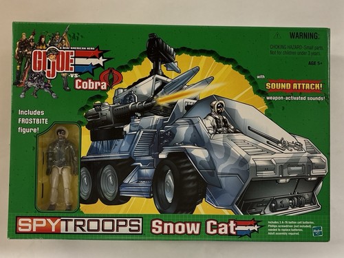 2002 G.I.JOE VS COBRA SNOW CAT + FROSTBITE FIGURE HASBRO New MIB - Picture 1 of 7