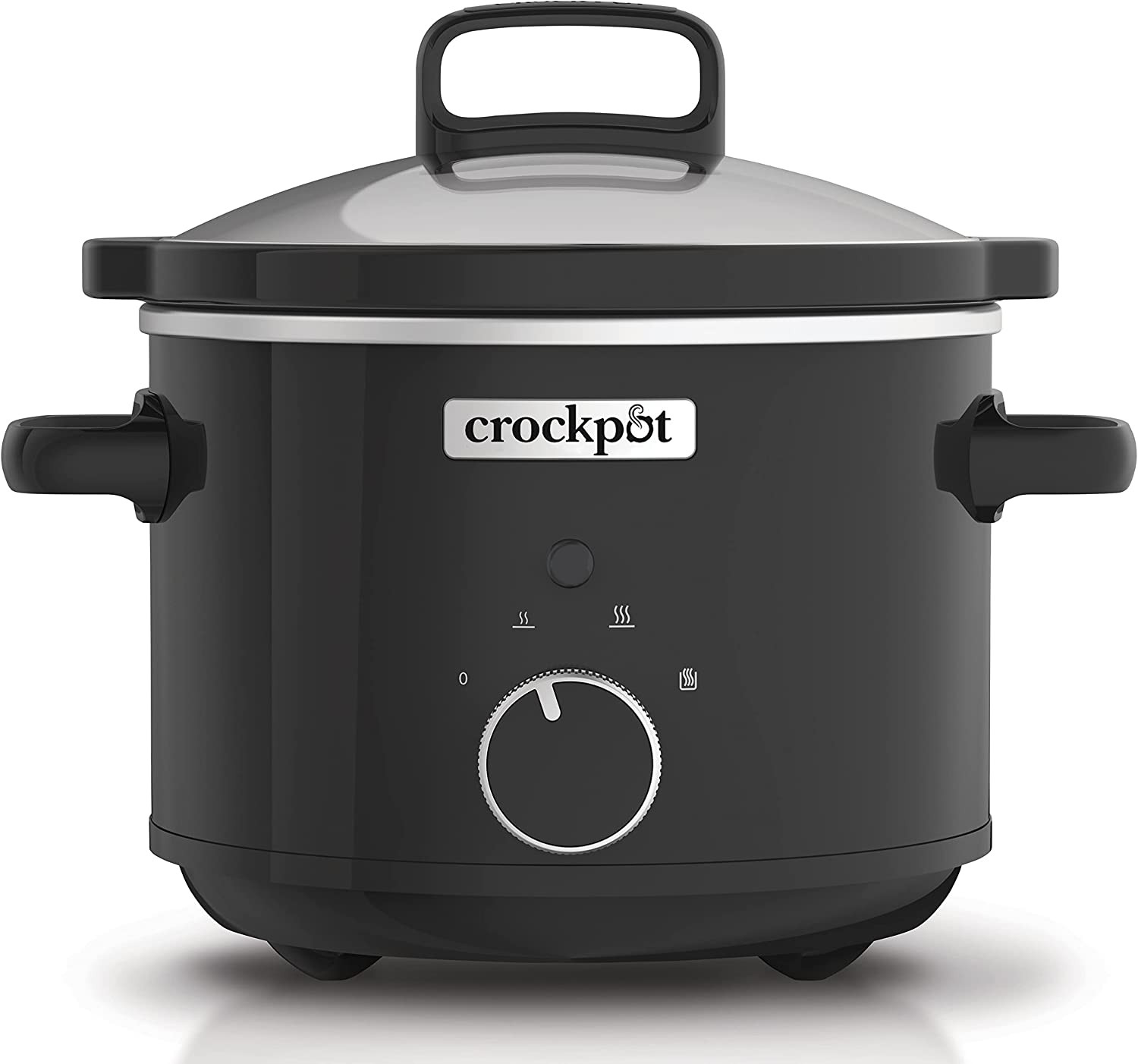Pentola per Cottura Lenta, Slow Cooker, Capienza 2.4 Litri, Fino a 2 Persone, 2 