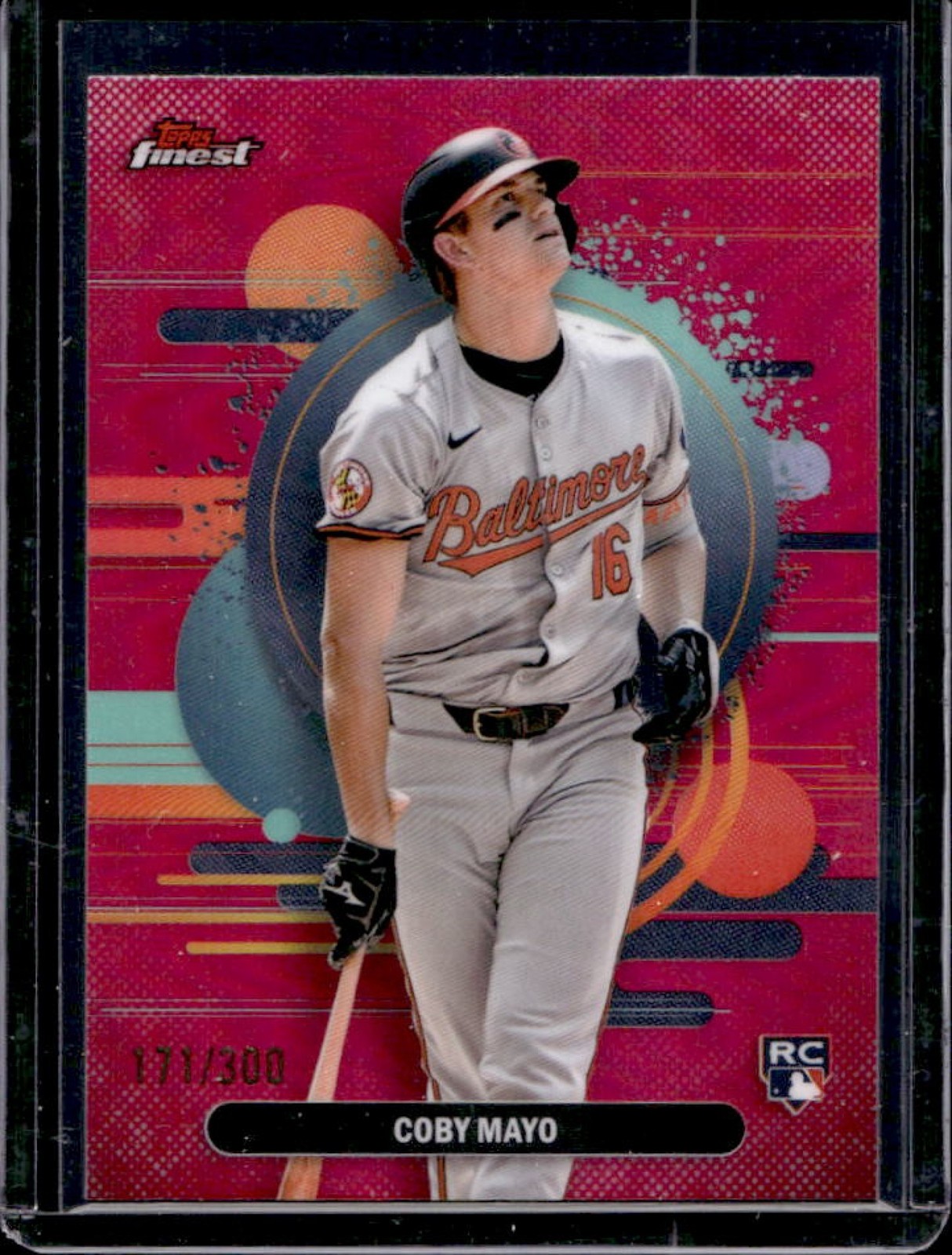 2025 Finest Coby Mayo Uncommon RC Magenta Refractor #171/300 Orioles
