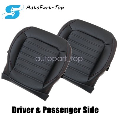 For 11-18 Volkswagen Jetta GLI Front Bottom Perforated Seat Cover Black