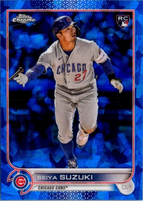 2022 Topps Chrome Update Sapphire Seiya Suzuki RC Refractor #US250 Chicago Cubs