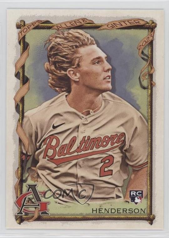 2023 Topps Allen & Ginter Short Print Gunnar Henderson #377 1fb7