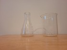 2 Glass Beakers Halloween Decor — photo 2