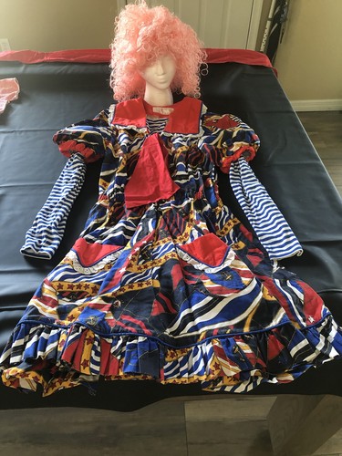 Assortment of vintage clown, costumes, and accessories All For One Price