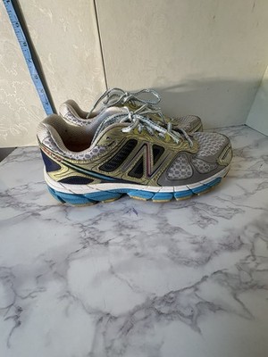New Balance 860 V4 Women's Stability Running Shoes Silver Limelight Size 11.5
